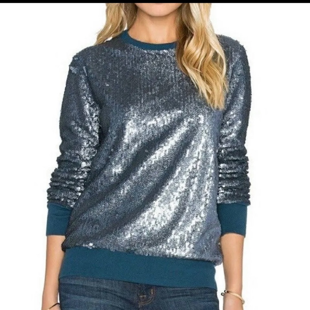 White Sequin Pullover
